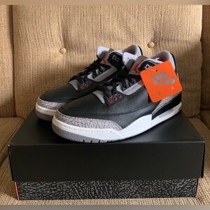 Nike Air Jordan 3 Retro OG Black Cement 2024 MENS DN3707-010 NEW Size 12 Men's